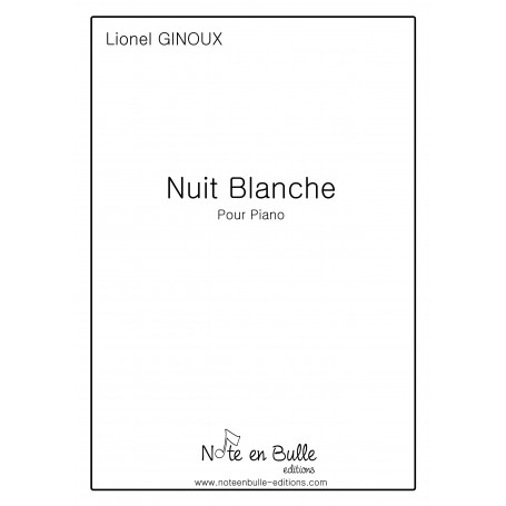 Lionel Ginoux Nuit Blanche  - Printed paper