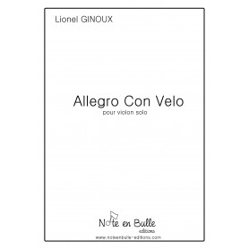Lionel Ginoux Allegro con velo - sheet paper