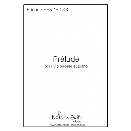 Etienne Hendrickx Prélude - Version Papier