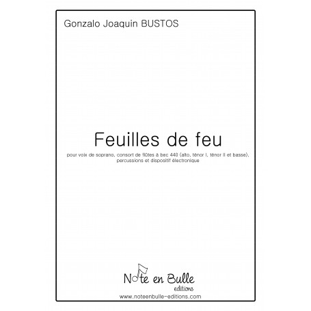 Gonzalo Joaquin Bustos - Feuilles de feu - Printed Version