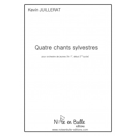 Kevin Juillerat 4 chants Sylvestres - printed paper
