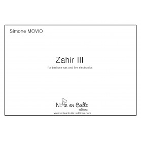 Simone Movio Zahir III Version Papier - sheet paper