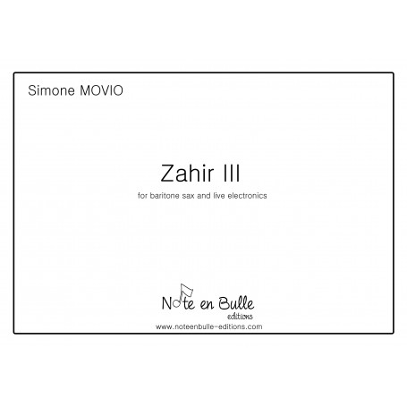 Simone Movio Zahir III Version Papier - sheet paper