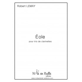 Robert Lemay Eole (for clarinet) - printed version