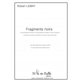 Robert Lemay Fragments noirs - printed version