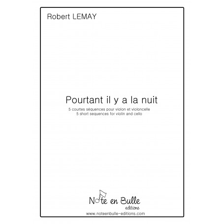 Robert Lemay Pourtant il y a la nuit - pdf