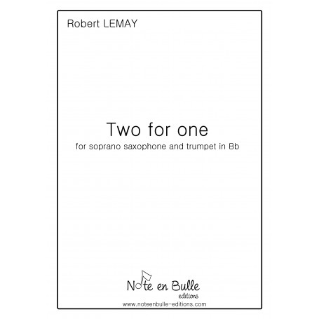 Robert Lemay Two for one - Version Papier