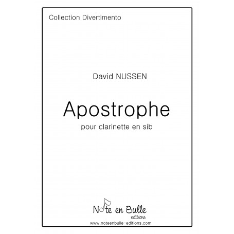 David Nussen Apostrophe I, II - Version Papier
