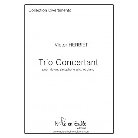 Victor Herbiet Trio concertant -  version papier