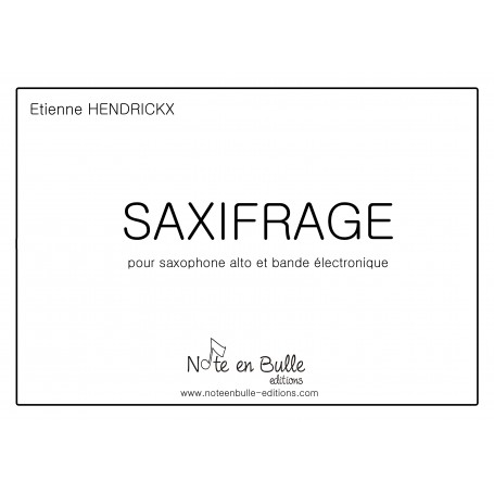 Etienne Hendrickx Saxifrage - Printed version