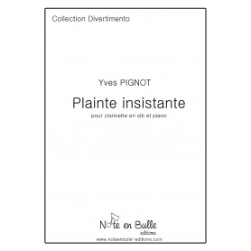 Yves Pignot Plainte Insistante -  Pdf