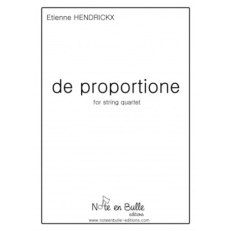 Etienne Hendrickx de proportione - version papier